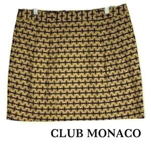 Nordstrom Club Monaco Pleated Front Career Office Skirt NWOT‎ Size 12
